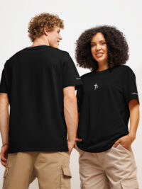 Organic Ribbed Neck T-Shirt - Image 2