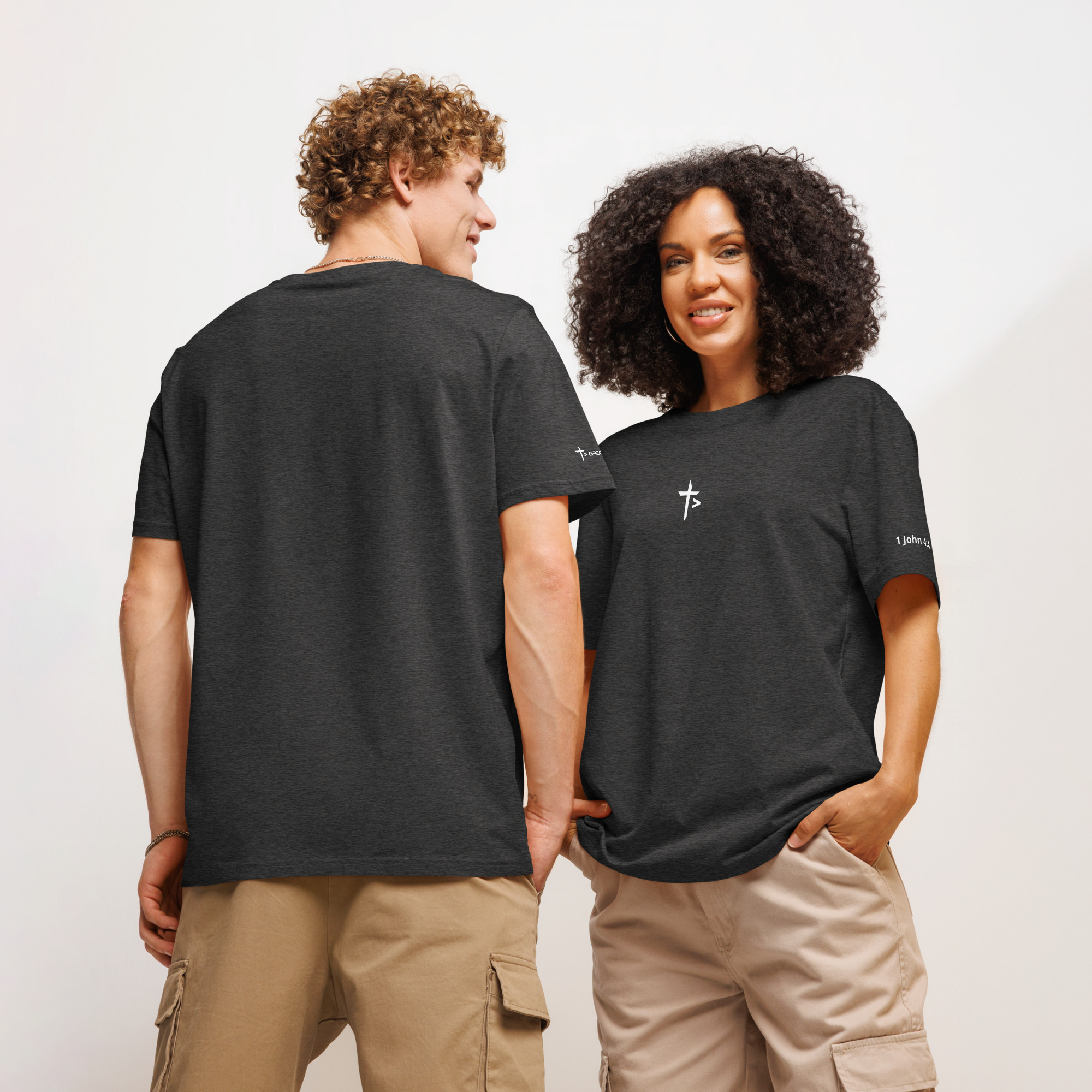 Organic Ribbed Neck T-Shirt - Image 4
