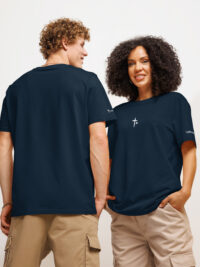 Organic Ribbed Neck T-Shirt - Image 3