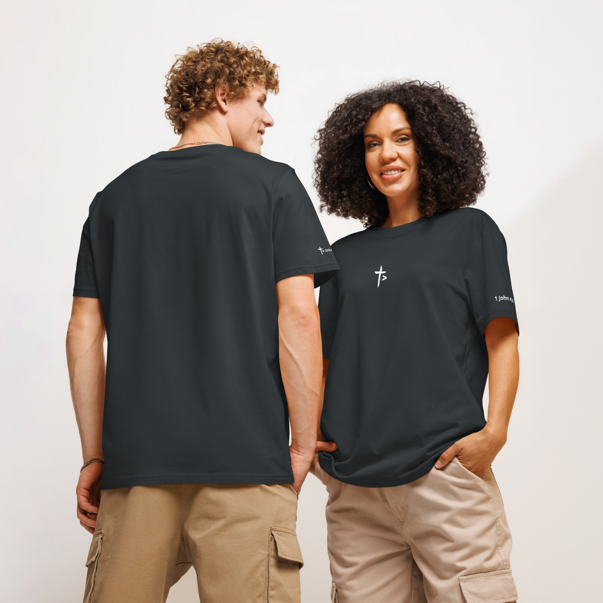 Organic Ribbed Neck T-Shirt - Image 6
