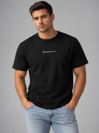 Classic Organic Ribbed Neck T-Shirt